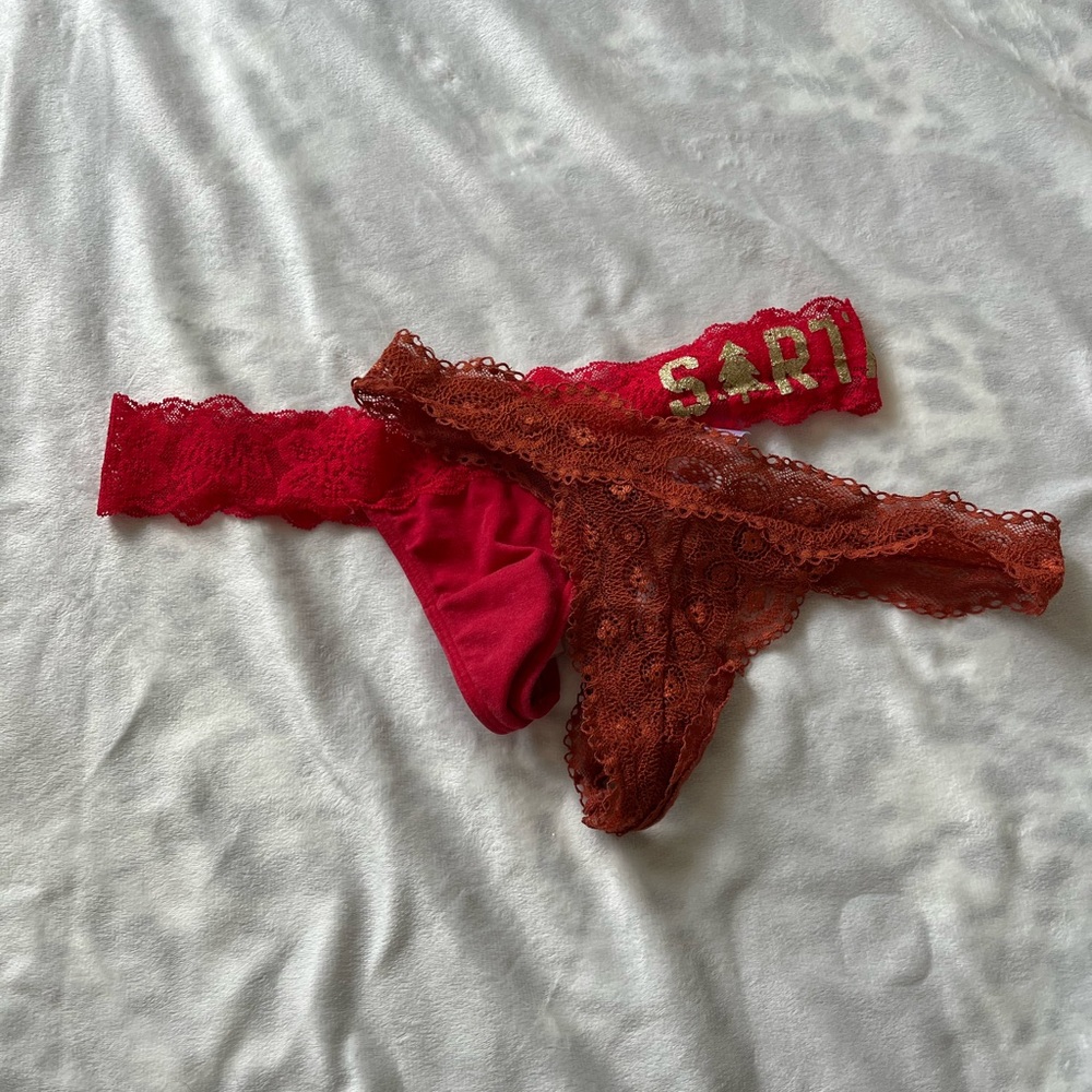 PINK thong bundle size S